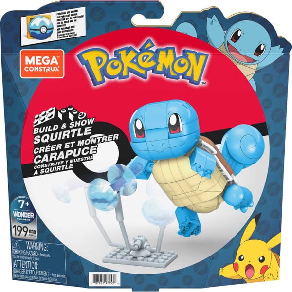Mega Construx GYH00 - Pokemon Schiggy Medium Bauset - 199 Klemmbausteine
