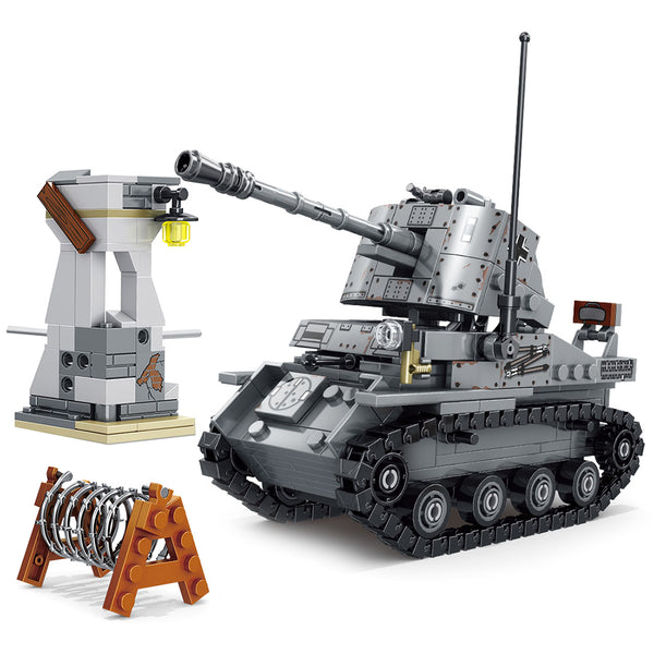 SY 0107 - Marder II Ausf. H Panzer Sd.Kfz. 132  - 479 Klemmbausteine