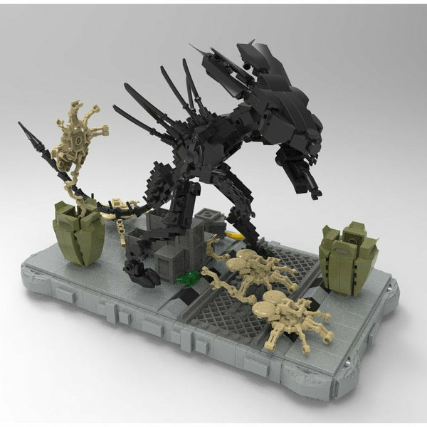 Modbrix 9019 - Alien Queen Xenomorph Figur - 640 Klemmbausteine