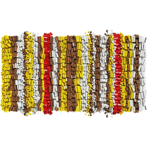 Modbrix 9017 - Bausteine Box in bunten Farben inkl. Grundplatte