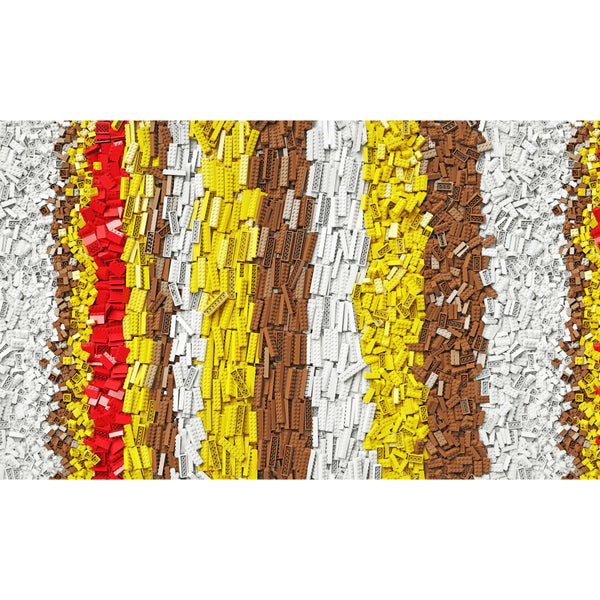 Modbrix 9017 - Bausteine Box in bunten Farben inkl. Grundplatte