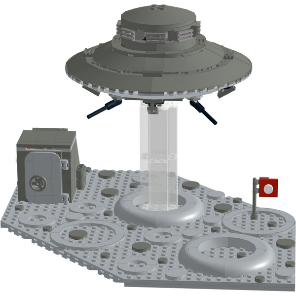 Modbrix 9024 - Haunebu 2.0 Reichsflugscheibe UFO - 427 Klemmbausteine