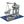 Laden Sie das Bild in den Galerie-Viewer, Modbrix 9068 - Razor Ship mit OI-CT Walker Crane - 406 Klemmbausteine
