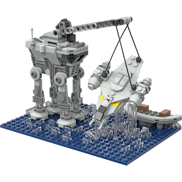 Modbrix 9068 - Razor Ship mit OI-CT Walker Crane - 406 Klemmbausteine