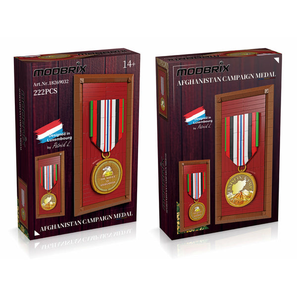 Modbrix 9032 - Afghanistan Campaign Medal Bausteine Orden - 222 Klemmbausteine
