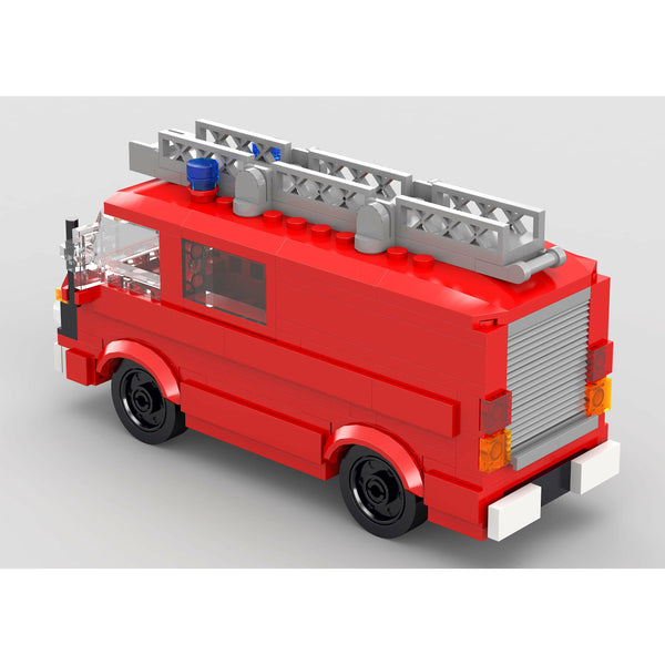 Modbrix 8004 - VW LT35 Oldtimer Feuerwehrauto - 270 Klemmbausteine