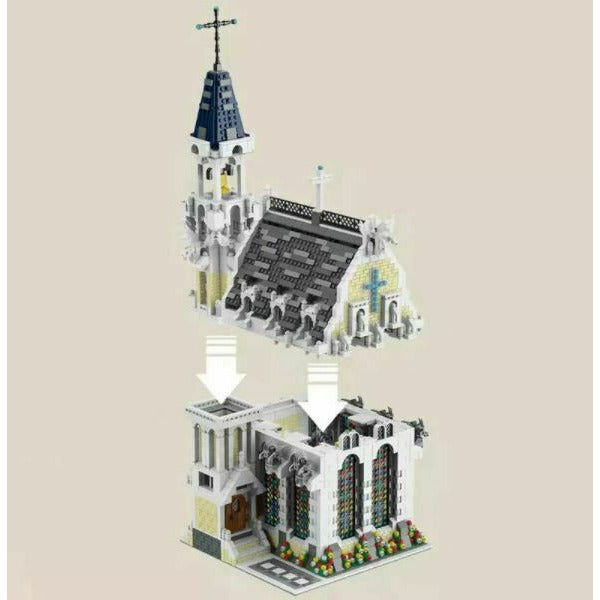 Mork 033006 – Mittelalterliche Kirche - 4752 Klemmbausteine