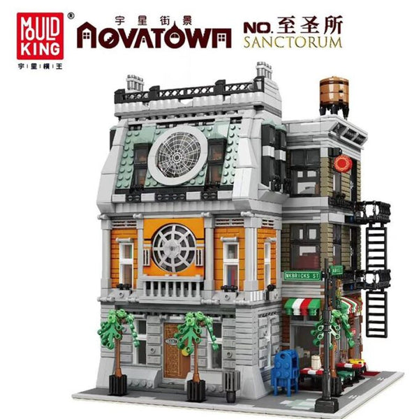 Mould King 16037 - Novatown Sanctorum Stadthaus mt Beleuchtung - 3588 Klemmbausteine