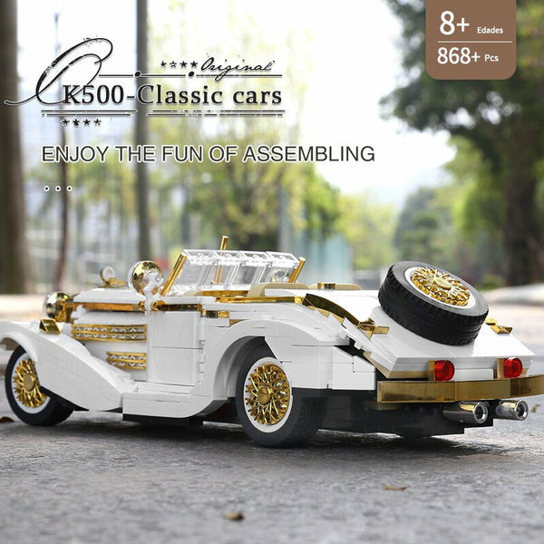 Mould King 10003 - 500 K Vintage Roadster Auto - 868 Klemmbausteine