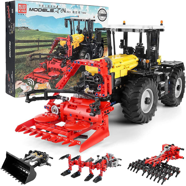 Mould King 17019 - RC Technik Traktor 2,4 Ghz - 2596 Klemmbausteine