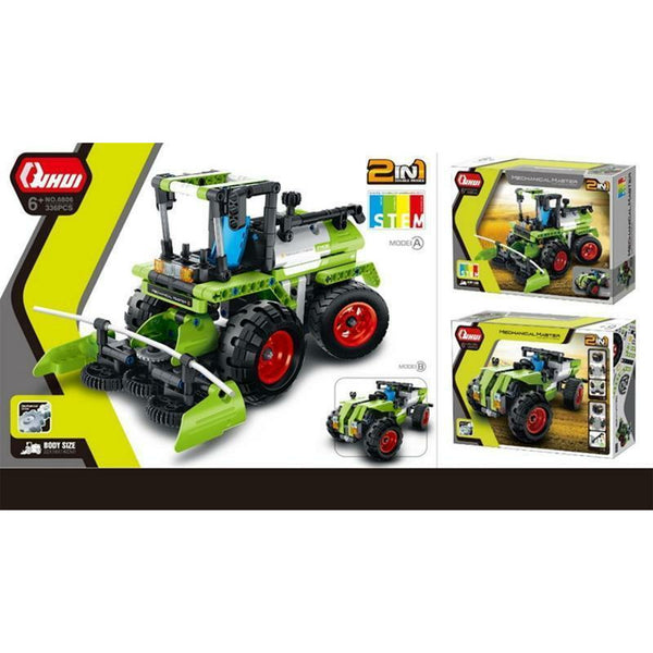 Qihui 6806 - Technic Mähdrescher Traktor 2in1 Modell - 335 Klemmbausteine