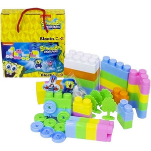 Nickelodeon 601192 - Spongebob Schwammkopf Bausteine Box - 40 Klemmbausteine