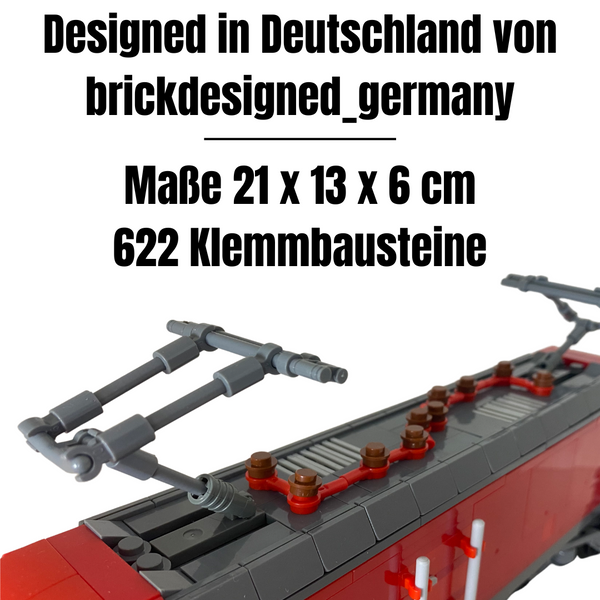 Modbrix 8018 - Taurus BR 182 Lokomotive - 622 Klemmbausteine